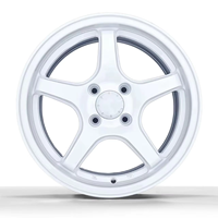 Jantes X-RIMS Smart White Motorsport Nouveau design 16x7 4x100 Jantes en alliage d'aluminium de 16 pouces avec 40mm ET et 100mm PCD