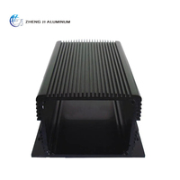 Boîtier électronique en alliage d'aluminium extrudé avec dissipateur thermique intégré, boîtier en aluminium pour alimentation électrique, prix usine