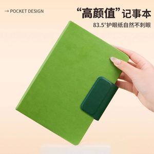 A5 PU Notebook Hardcover Magnetic Buckle Waterproof High Quality Diary Enterprise Customized LOGO Business <b>Gifts</b> - Product Image 5