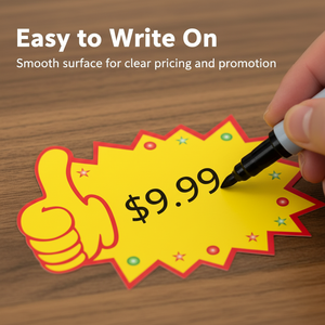 Ready-made wholesale 9x7cm price tags for supermarkets, fruits, promotional signs, and advertising paper <b>labels</b>. - Product Image 4