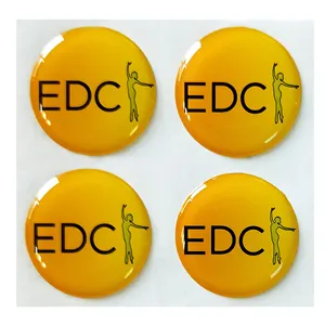 Tùy Chỉnh Không Thấm Nước Mạnh Mẽ Dính Rõ Ràng 3D Epoxy Nhựa Dome Logo Sticker In Ấn