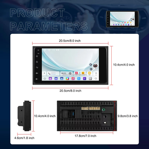 Radio para Auto Android Podofo de 7'' para Toyota Corolla/RAV4/Prado/4Runner/Camry/Hilux 2+64G con Carplay/Android Auto Inalámbrico, GPS/WiFi - Product Image 5