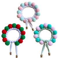 Colliers tissés ajustables en coton à motif de dessin animé pour chats, avec ornements de Noël - Accessoires pour chats - Vente en gros usine Hot Seal
