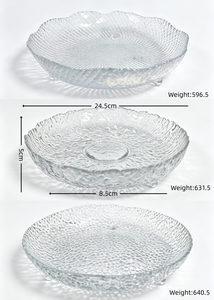 <span class=keywords><strong>Bol</strong></span> à fruits moderne en verre ondulé festonné, plat de service pour desserts, collations, fêtes, mariages, buffets, décoration de table à la maison, compatible lave-vaisselle - Product Image 4