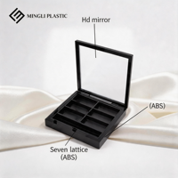 Palette vide carrée ML PACK personnalisée 9 couleurs pour fards à paupières et blush, emballage 9 compartiments