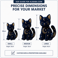 Peluche sensorielle personnalisée OEM, chat en peluche avec broderie dorée, coton PP, poupée chaton céleste, décoration de chambre d'enfant, approuvé CE EN71 ASTM