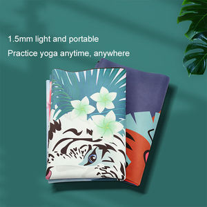 Tapis de yoga de voyage écologique en daim et caoutchouc naturel très confortable pour l'entraînement et la méditation - Product Image 4