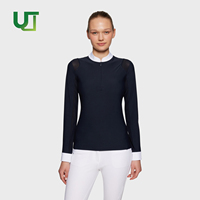 Chemise d'équitation respirante et perforée pour l'été, manches longues, 5 couleurs, sous-vêtement d'équitation pour femmes, vêtements d'équitation
