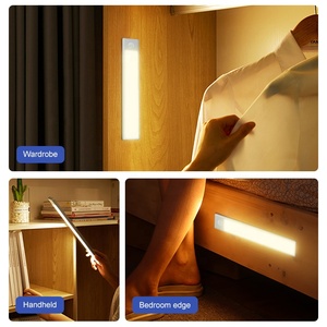 Luce ricaricabile a induzione a LED con <span class=keywords><strong>sensore</strong></span> <span class=keywords><strong>di</strong></span> <span class=keywords><strong>movimento</strong></span> a infrarossi luce notturna per armadio portatile - Product Image 6