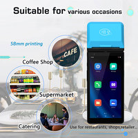 2 + 32G Android POS 58mm Impresora térmica de recibos Factura POS Máquina de mano Dispositivo de facturación Z500
