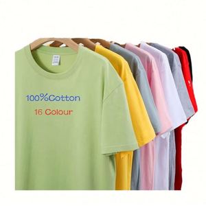 Design Custom 100% Cotton 180gsm Summer T-<b>Shirt</b> Promotional Wholesale Screen Print Round Neck Oversized-Low Price OEM ODM - Product Image 1