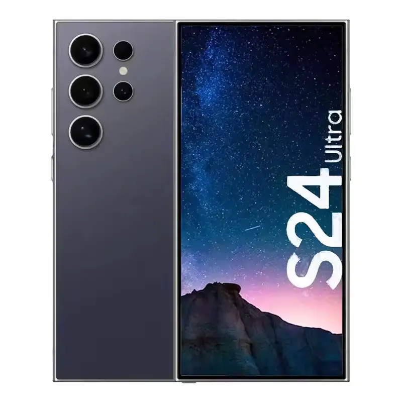 Orijinal marka yeni smartphone yeni S24 Ultra CPU Octa çekirdek çift SIM kart 1T bellek 200MP arka kamera Android 14 5G cep telefonları