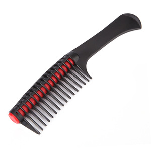 Hair <b>Comb</b> Large Tooth Detangling Salon Styling Tool Plastic Black <b>Wide</b> Tooth - Product Image 2