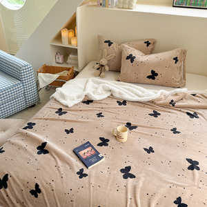 Ensembles de couverture épaissie en molleton de lait en gros couverture canapé châle dortoir couverture de sieste - Product Image 4