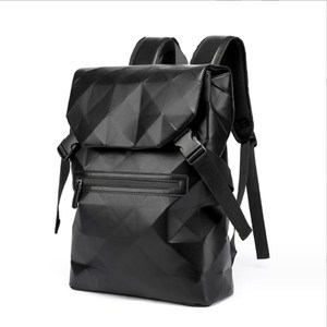 Waterproof 15.6 Inch Laptop Backpack for Men and <strong>Women</strong> PU <strong>Leather</strong> Collage Bags Stylish Student <strong>Rucksack</strong> for Teenagers - Product Image 3