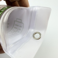 Emballage durable en PVC transparent imprimé en héliogravure pour batterie de téléphone portable avec œillet métallique