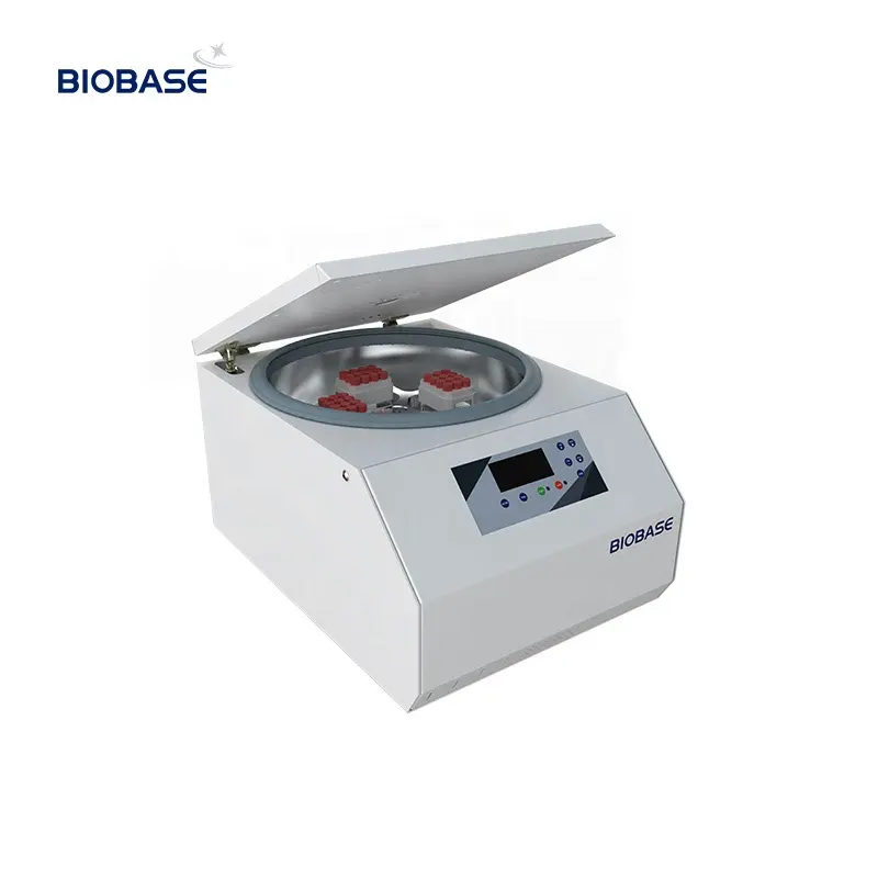 Centrífuga de destapado automática del fabricante Biobase con diferentes tubos de extracción de sangre al vacío
