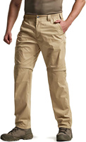 Nouveau été décontracté élastique Combat tactique pantalon séchage rapide coton et Spandex motif droit randonnée pantalon de plein air