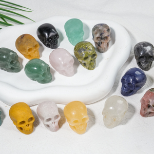Bán buôn Mini Tay Chạm Khắc thực tế pha lê <span class=keywords><strong>Skull</strong></span> chạm khắc rõ ràng thạch anh đá quý <span class=keywords><strong>Skull</strong></span> cho Healing - Product Image 3