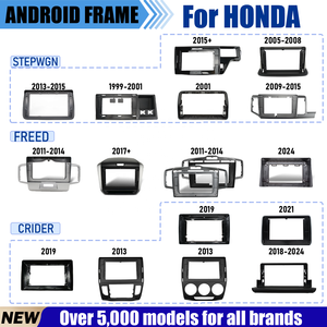 Cadre pour autoradio 2 DIN HONDA STEPWGN FREED CRIDER, kits de panneaux de tableau de bord Android, cadre pour lecteur DVD de <span class=keywords><strong>voiture</strong></span>, cadre pour autoradio - Product Image 1