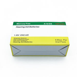 A10 ZA10 जिंक एयर बैटरी आकार 10 /PR70 (6 डायल पैक) हियरिंग एड की बैटरी - Product Image 4