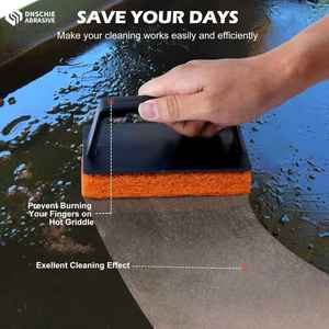 แผ่นขัดครัวไนลอน OEM สำหรับทำความสะอาดอย่างรวดเร็ว ทนทาน หนา 10 มม. ขนาดกลาง 4 นิ้ว x 5.25 นิ้ว สำหรับขจัดคราบอาหารติดแน่นและคราบน้ำมันจากการทำอาหาร - Product Image 2