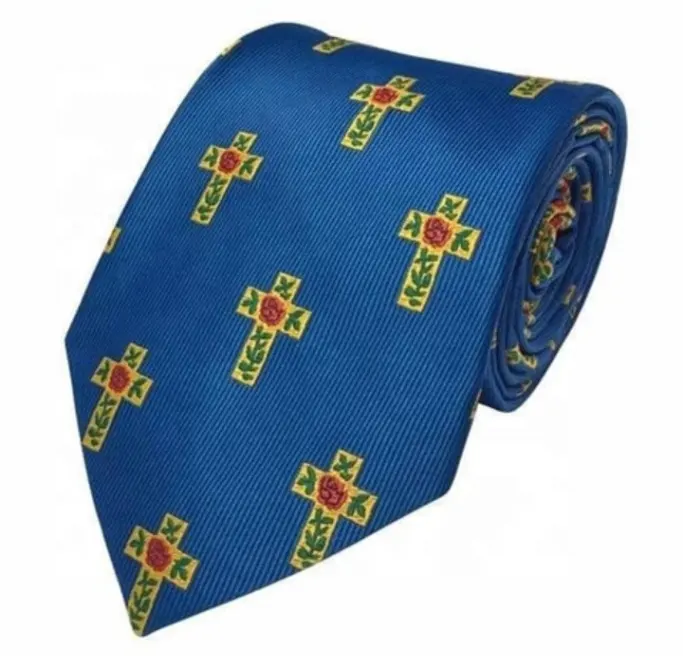 New Design 100% Silk Fabric Freemason Masonic Neck Tie Men for Custom high quality masonic tie