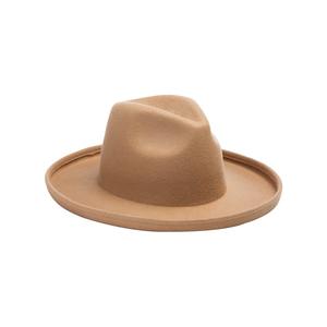 Chapeau en feutre de laine <span class=keywords><strong>tendance</strong></span> <span class=keywords><strong>2022</strong></span>, chapeau Fedora rétro à bord relevé pour femmes, dames, enfants, mode automne-hiver - Product Image 1