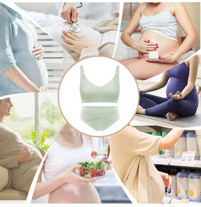 Gros seins dormir sans fil maternité femmes avant ouvert allaitement soutien-gorge et <span class=keywords><strong>culotte</strong></span> ensemble - Product Image 3