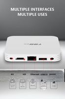 T95MINI Quad Core Android TV Box Allwinner H313 ARM A53 2.4G 5G WiFi Dual 4K Smart TV Android 10 OS con Enchufe UK/EU/US
