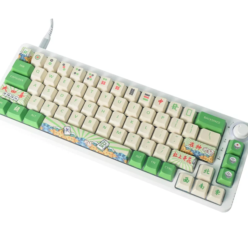 68 Key Hotswappable Computer 2.4G Gaming Rgb Mechanical Keyboard 65% 3 Modes Plus Arabic Teclado Gamer