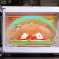Gadgets et accessoires de cuisine, essentiels pour la maison, cadeaux pour une nouvelle maison, couvercle anti-éclaboussures transparent pour micro-ondes