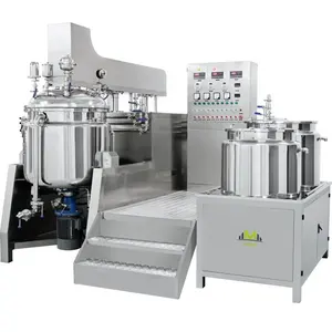Máquina mezcladora emulsionante al vacío de tipo de elevación hidráulica con calentamiento por vapor