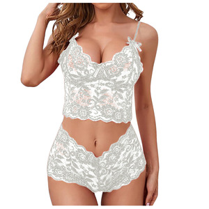 Nouveau Style de sous-vêtements Sexy Perspective Sexy dentelle jarretelle ajustement Wrap poitrine trois points Type - Product Image 6