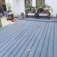 Revêtement de terrasse en WPC imperméable, anti-UV, ignifuge, moderne, brossé, à grain de bois durable, matériau écologique, antidérapant