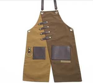kitchen Work apron with tool pocket and adjustable shoulder straps aprons Schurzen delantales