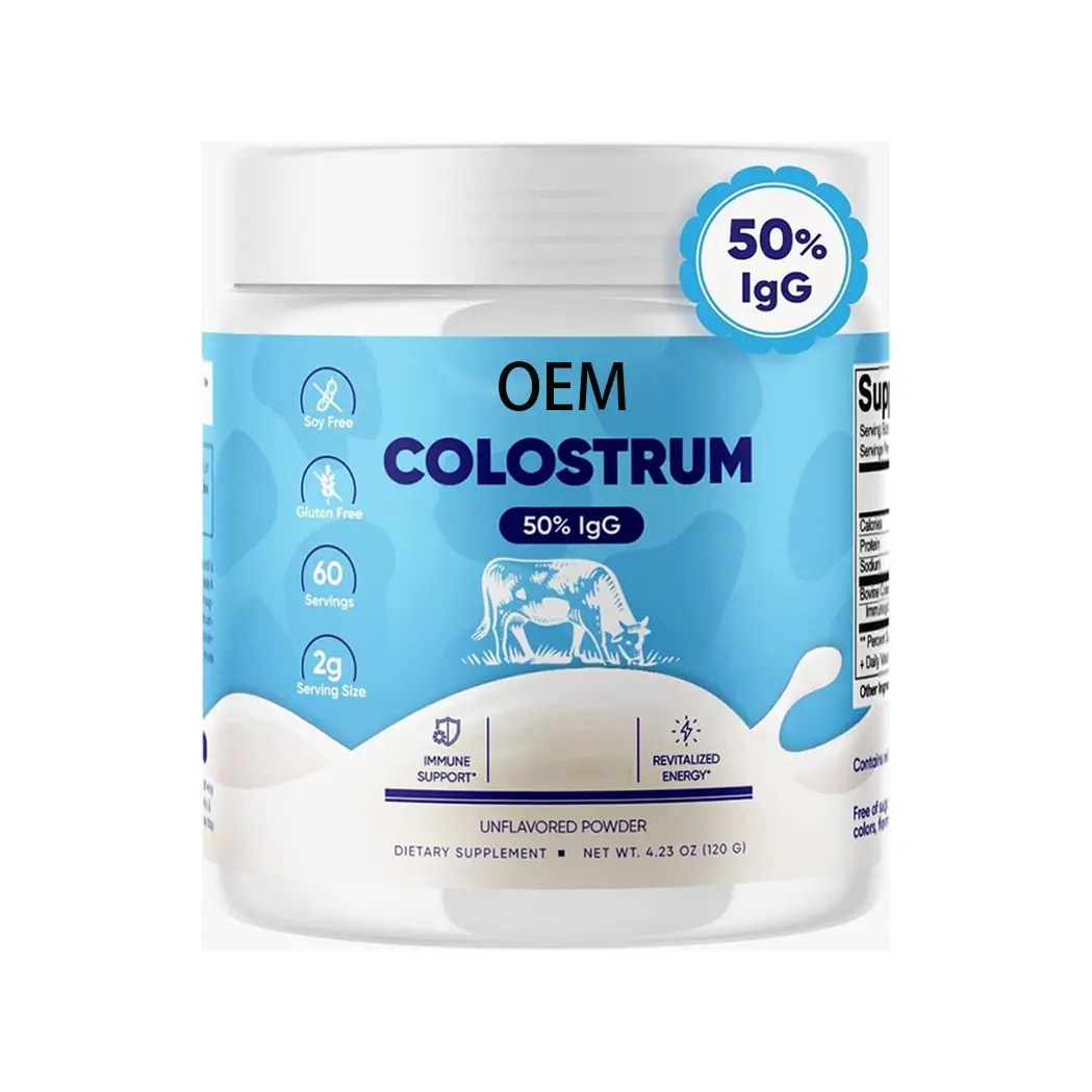 Colostrum süt tozu sığır Colostrum süt tozu toplu sığır Colostrum tozu bağırsak sağlığı için bağışıklık desteği