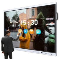 Tableau interactif intelligent Tacteasy 55 pouces Android/Windows avec système double OS 4K tactile pour conférence et bureau, avec suivi NFC/caméra