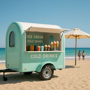 Camion de restauration rapide de style américain avec évier, pour café et glaces, type remorque ou kiosque de rue - Product Image 1