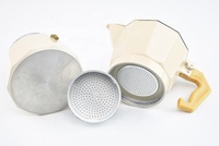 Pengrui de Cuisson machine à café 1/2/3/6/9/12 Tasse Jaune Fonte Espresso En Aluminium cafetière