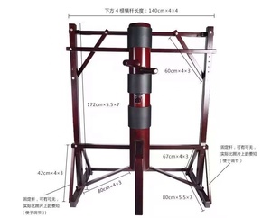 Vendita all'Ingrosso di Manichini in Legno di Pino per Kung Fu GLEE, Prodotto Artigianale dello Zhejiang - Product Image 6