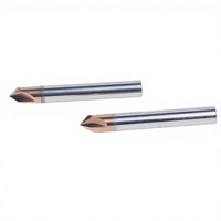 Fraise à chanfreiner en carbure Tiain, fraise à rainurer en V pour ébavurage d'angles et de bords, 3 dents, 60/90/120 HRC65, CNC, ODM, OEM
