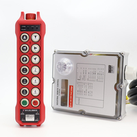Control Remoto Inalámbrico Industrial de Precisión de Doble Velocidad y 12 Teclas, Color Rojo, con Bloqueo de Seguridad para Grúa Puente