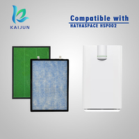 KAIJUN 2 Paket tahap penyaringan dengan H13 True HEPA dan karbon aktif penggantian filter untuk Hathaspace HSP002