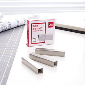 Deli Stainless Steel Thick Staples 23/13 1000 Pieces Heavy Duty Office Use - Product Image 3