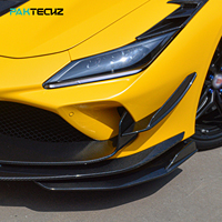 Kit carrosserie en fibre de carbone sèche préimprégnée Paktechz, séparateur d'angle avant pour Ferrari F8 Tributo Spider