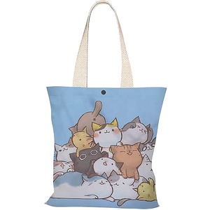 Bolsa de Tela Reutilizable Ecológica con Logotipo Personalizado al por Mayor, Bolsas de Compras de Algodón Reciclado para Mujer - Product Image 5