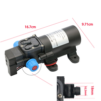 Pompa Air Diafragma Self-Priming Mikro Desun 12V 24V 60W 5L/Menit dengan Saklar Cerdas Tekanan Tinggi untuk Industri Otomotif