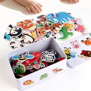 Classic Education Large Cute <b>Animals</b> Educational Learning Jigsaw Puzzle Game for Boys Girls - Product Image 1