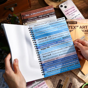 Paquete de 40 Pegatinas con Caracteres Ingleses, <span class=keywords><strong>Serie</strong></span> de Arte de Palabras, Material de Decoración para Álbumes de Recortes, Estilo Washi Japonés - Product Image 3